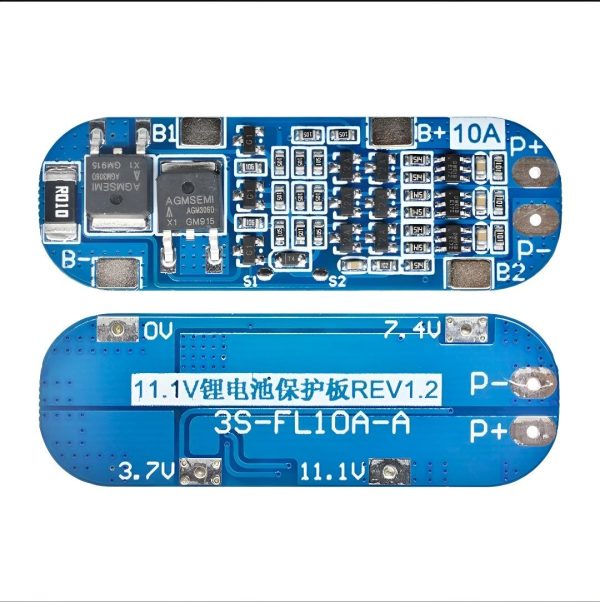 3S 11.1V 12V 12.6V Lithium Battery Protection Board Overcharged Over-Discharge Short-Circuit Function 10A Current, 3S Battery Pack - Image 5