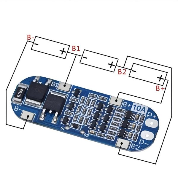 3S 11.1V 12V 12.6V Lithium Battery Protection Board Overcharged Over-Discharge Short-Circuit Function 10A Current, 3S Battery Pack - Image 3