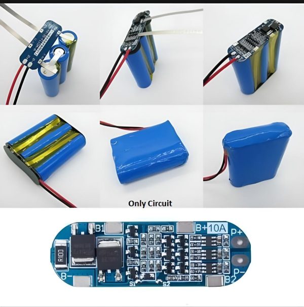 3S 11.1V 12V 12.6V Lithium Battery Protection Board Overcharged Over-Discharge Short-Circuit Function 10A Current, 3S Battery Pack - Image 4