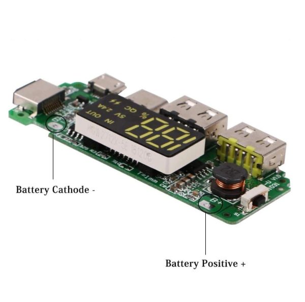 LED Dual USB 5V 2.4A Micro or Type-C USB Mobile Power Bank 18650 Charging Module Lithium Battery Charger Board Circuit Protection - Image 5