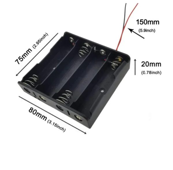 3.7V / 4.2V 18650 Battery Holder Case Box 4 cell (1 piece) - Image 3