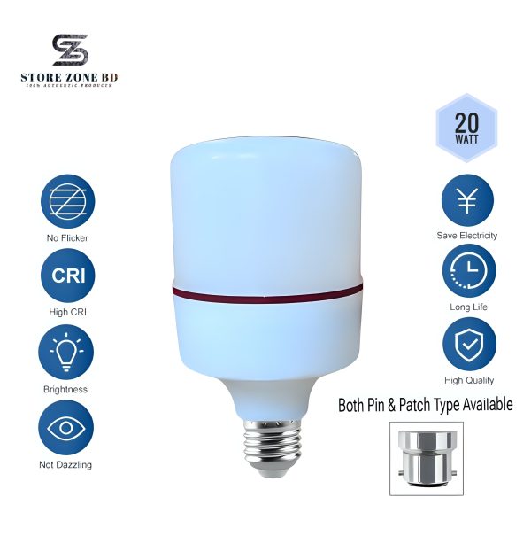 20 Watt LED Energy Saving Bulb/Light, B22 (Pin) / E27(Patch)