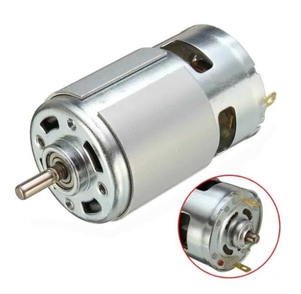 775 Double Ball Bearing DC Motor 5mm Knurling Shaft with Cooling Fan Low Noise RS 775 DC Motor for DIY Drill Water Pump RC Project - Image 3