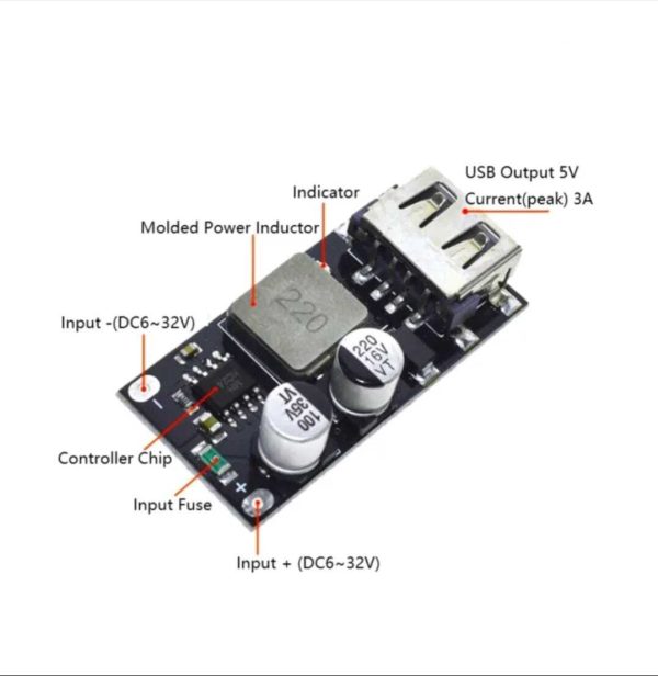 Power Bank Circuit Enhanced - Take Power Bank To The Next Level With The Qc3 -0 3V 5V 12V Usb Fast Charger Dc-Dc Buck Converter Power Bank Circuit Enhanced - Take Power Bank To The Next Level With The Qc3 -0 3V 5V 12V Usb Fast Charger Dc-Dc Buck Converter - Image 3