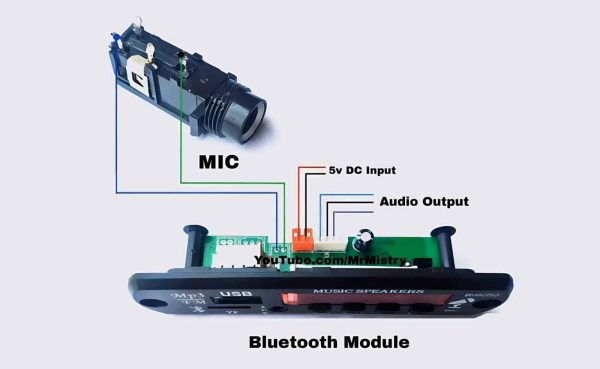 Amplifier module and car amplifier bluetooth mp3 decoding board module fm radio,echo mic,usb,aux,remote control - Image 5