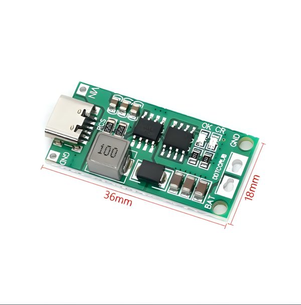 2S/3S/4S - 2A Step-Up Boost Charging Module Type-C Lithium Li-ion Battery Charging Power Protection Board 8.4V 12.6V 16.8V - Image 3