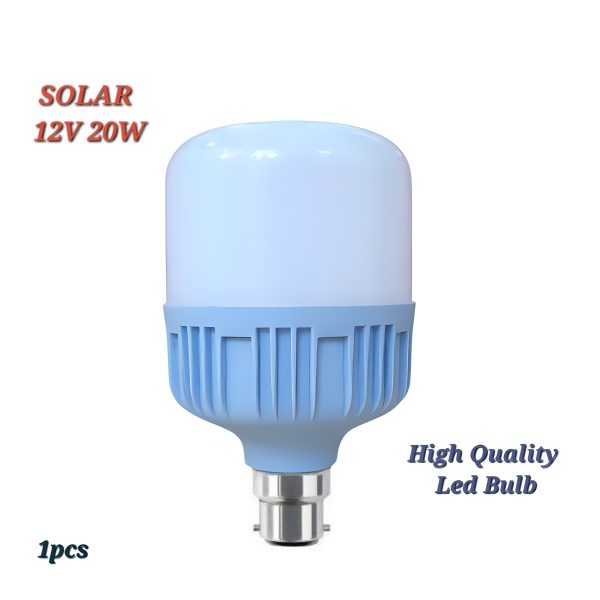 High Quality Dc light. 12v 20watt solar led bulb with China Body - solar panel 100w